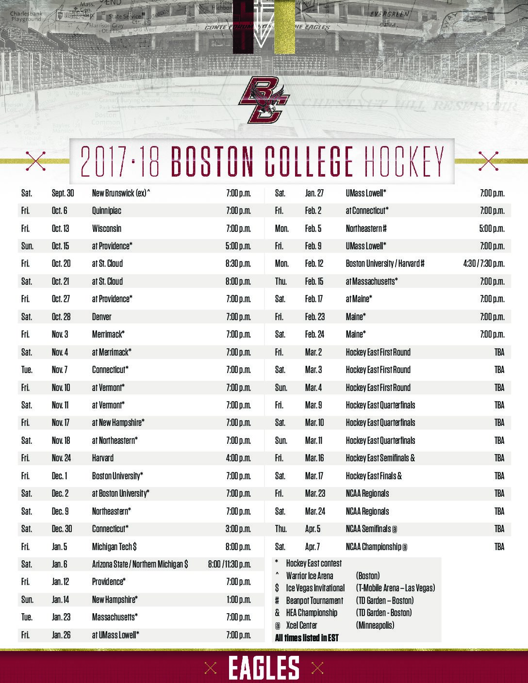 Breaking Down the 2017-18 Men's Hockey Schedule