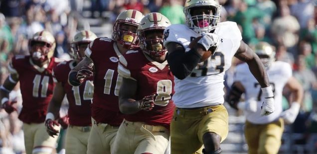 Eagles Show Grit and Heart, But Come Up Short 49-20 to Notre Dame