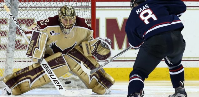 Eagles First in Hockey East after Three Straight Victories