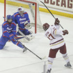 Eagles Men’s Hockey Stays Atop Hockey East With Dominant Win Over UMass Lowell